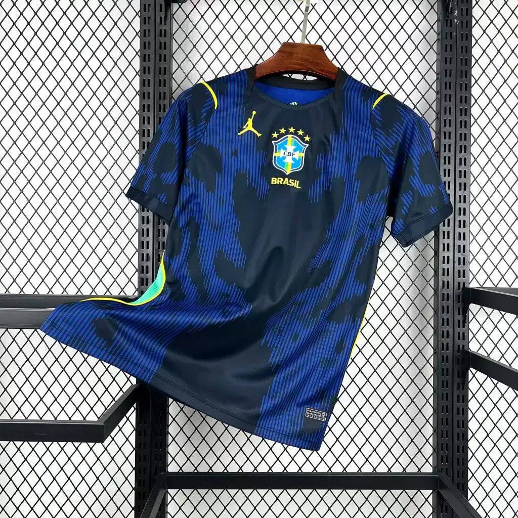 Camisa Torcedor Brasil II COPA 2026 Masculina - Azul e Preta