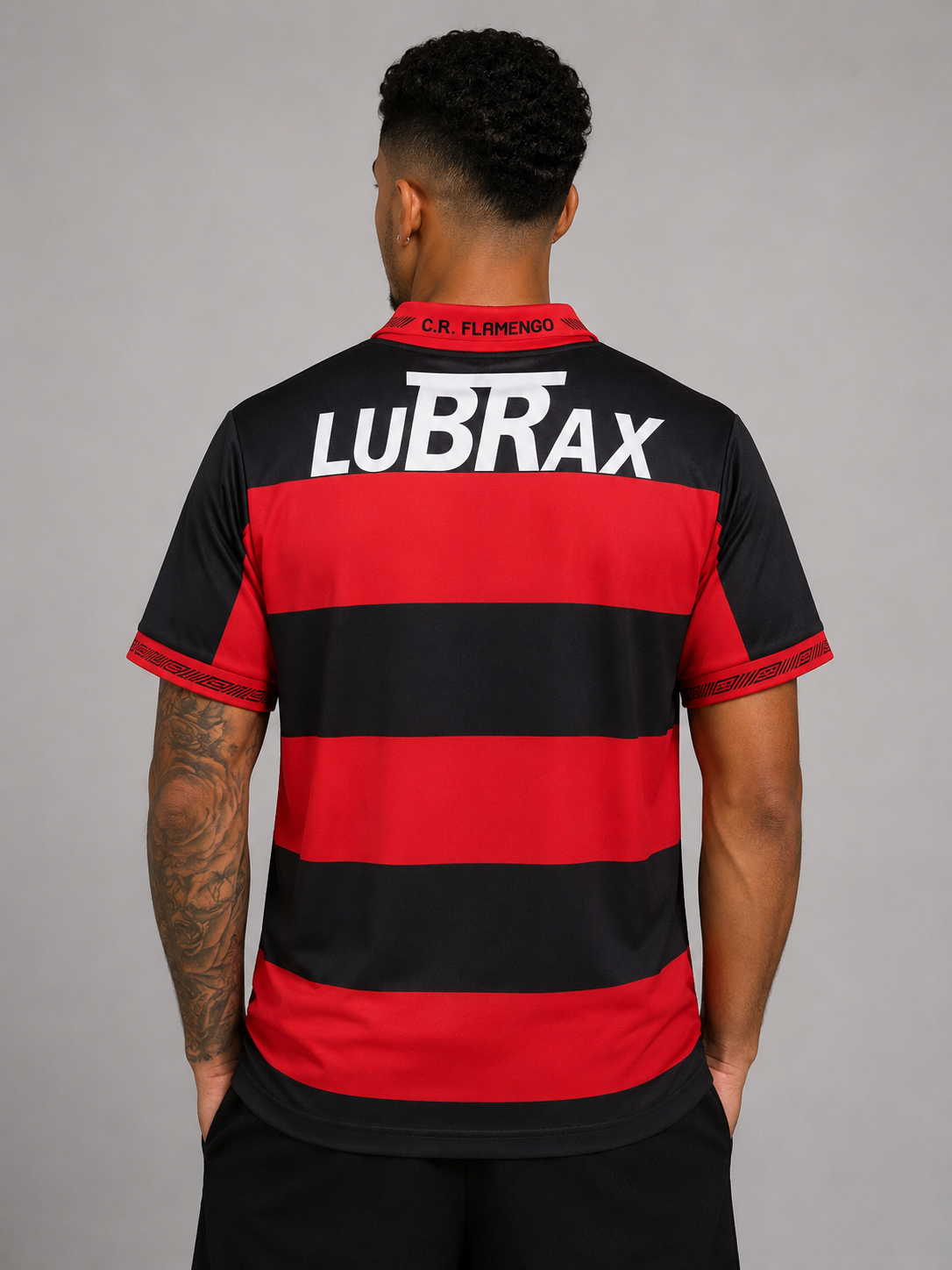 Camisa Flamengo Retrô 92/93 Vermelha e Preta Masculina - Umbro