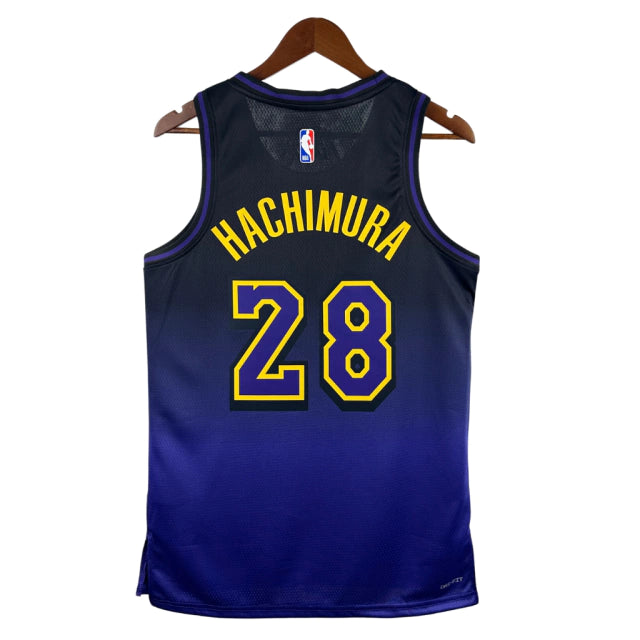 Regata NBA Los Angeles Lakers - Preta e Roxa - BRYANT 24