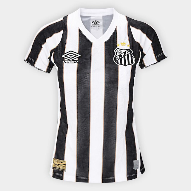 Camiseta Santos II 24/25 Feminina - Umbro - Listrada