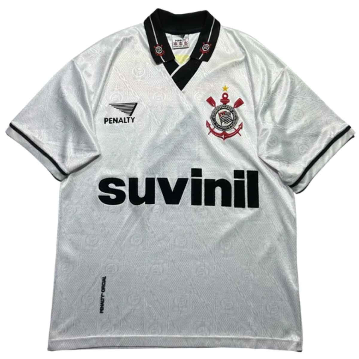 Camisa Retro Corinthians Suvinil 1996 Masculina - Branca
