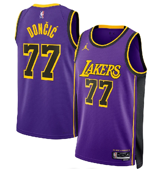Regata NBA Los Angeles Lakers - Roxa - LUKA DONČIĆ 77
