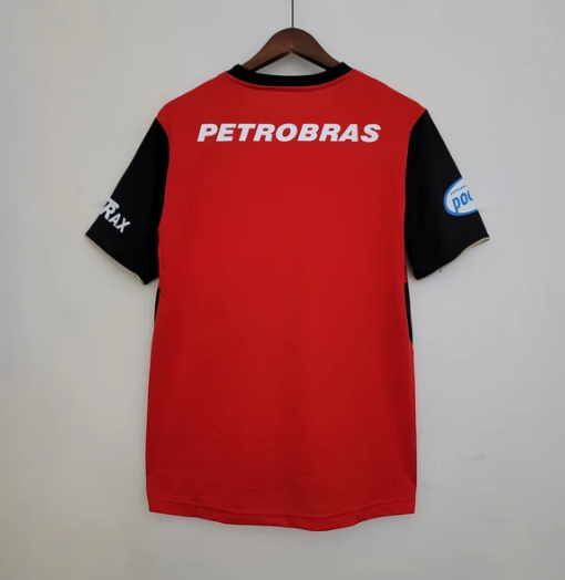 Camisa Flamengo 2007/08 Retrô Masculina - Vermelha e Preta