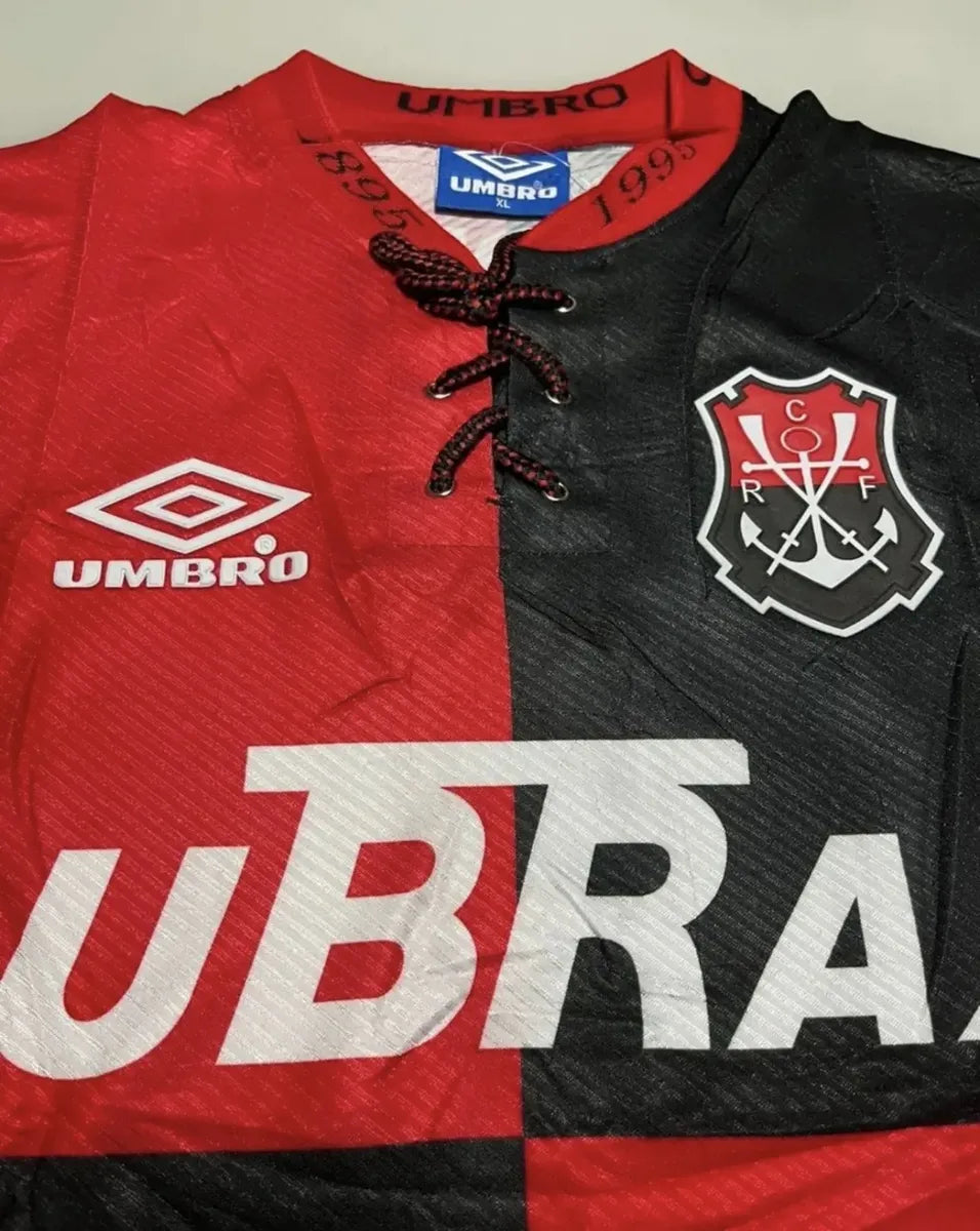Camisa Flamengo 1995 Retrô Centenário Masculina - Rubro Negra