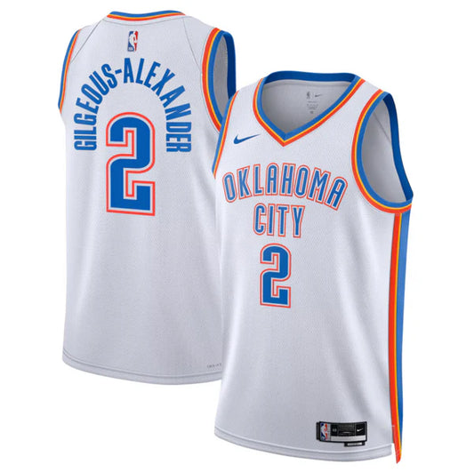 Regata NBA Oklahoma City Thunder - Branca - GILGEOUS-ALEXANDER 2