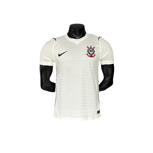 Camisa Corinthians I 26/27 - Jogador Masculina - Branca- INVASÃO