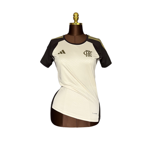 Camisa Feminina Treino Flamengo 26/27 Torcedor - Marrom Claro - foto principal