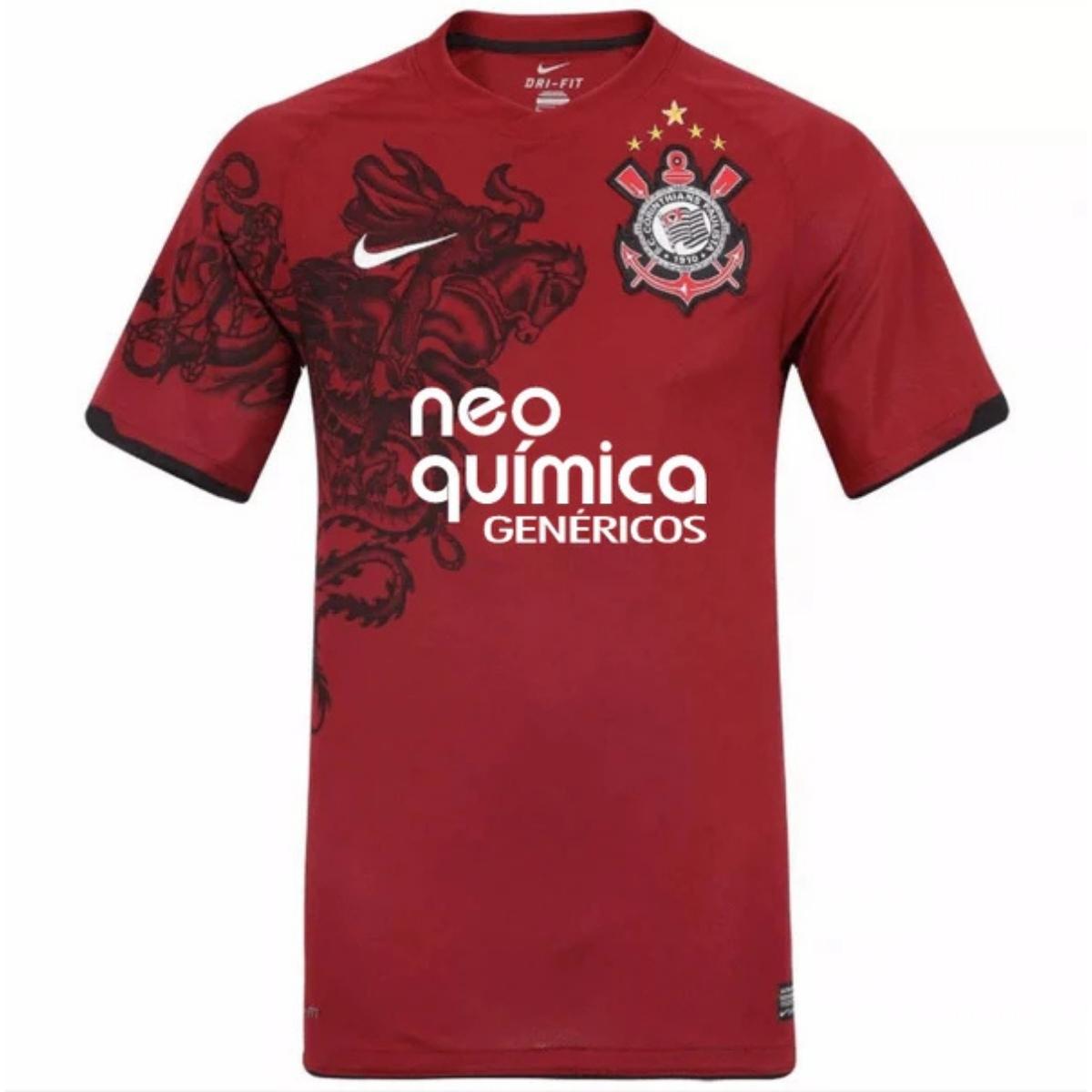 Camisa Corinthians Retro São Jorge 2011/12 - Grená - Masculina