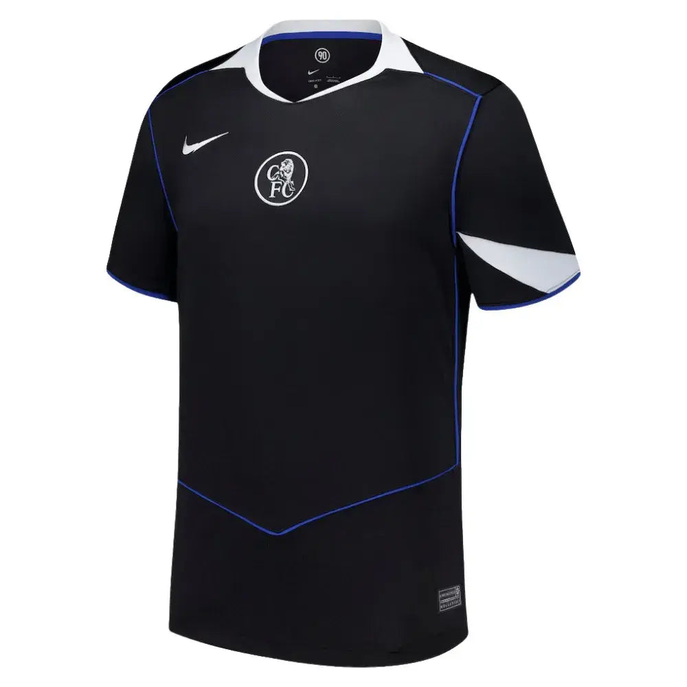 Camisa Futebol Chelsea III 25/26 Torcedor Total 90 Nike Preta Masculina