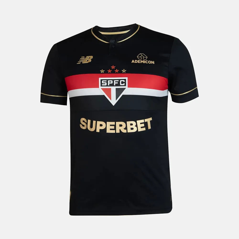 Camisa do São Paulo III 25/26 New Balance Torcedor - Preta