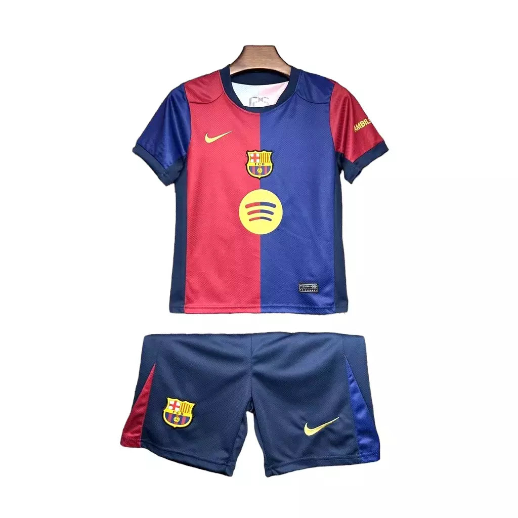 Kit Infantil Barcelona I 24/25 - Azul e Grená