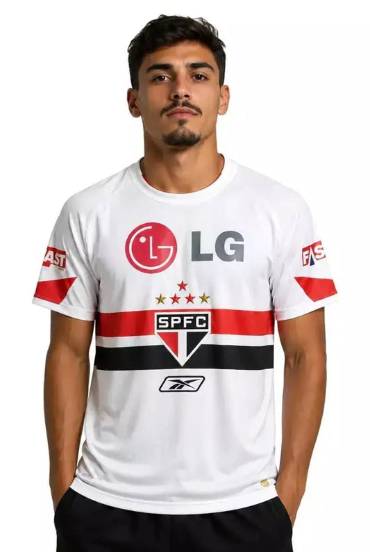 Camisa Retrô São Paulo 2006 - Home - Branca - Reebook