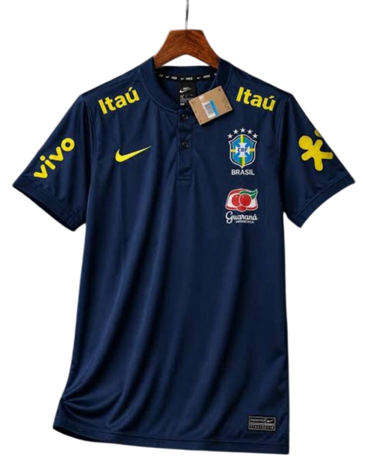 Camisa Brasil Polo Treino - Masculina - Azul